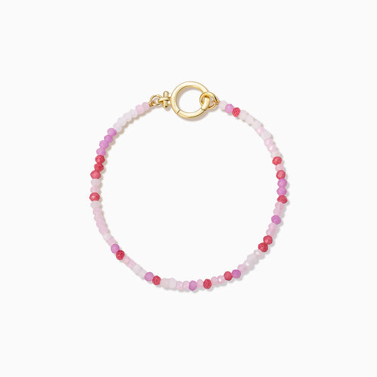 Coastal Beaded Bracelet | Pink/White | Product Image | Uncommon James