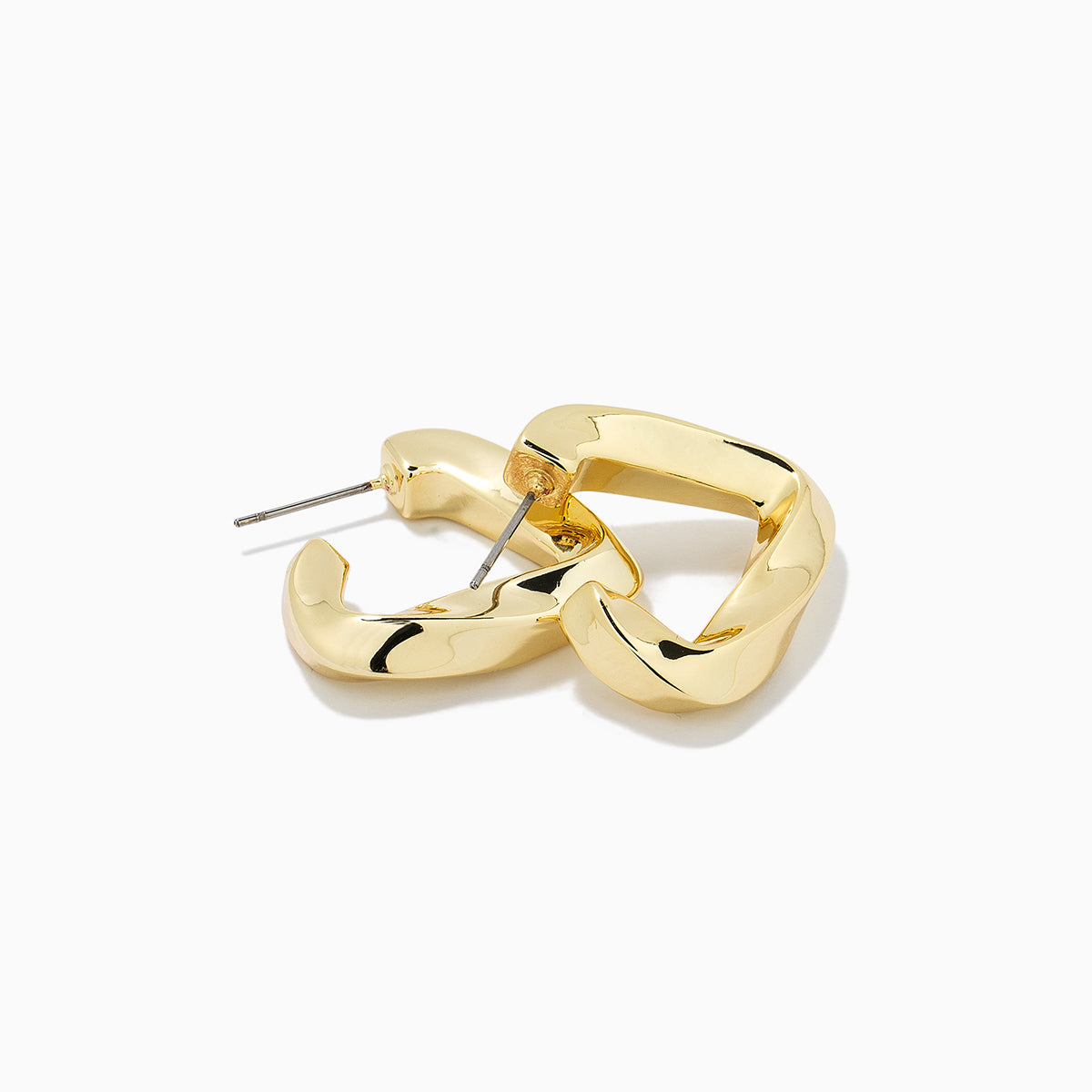 Not Your Baby Hoops | Gold | Product Detail Image | Uncommon James