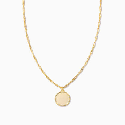 Circle Pendant Necklace | Gold | Product Image | Uncommon James