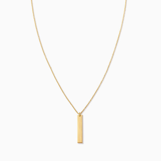 Vertical Bar Necklace | Gold | Product Image | Uncommon James