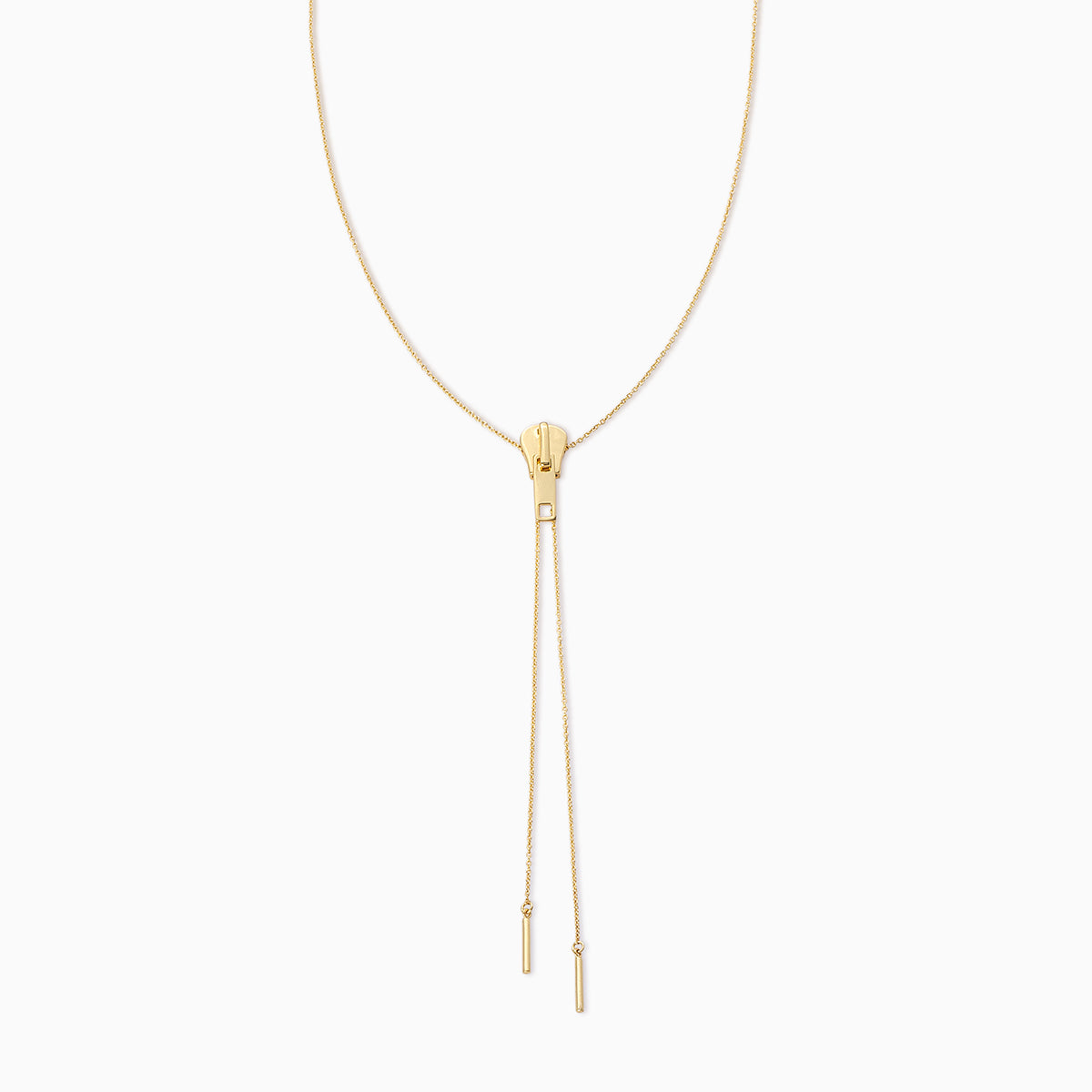Adjustable Zipper Necklace | Gold | Product Image | Uncommon James
