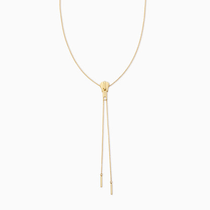Adjustable Zipper Necklace | Gold | Product Image | Uncommon James