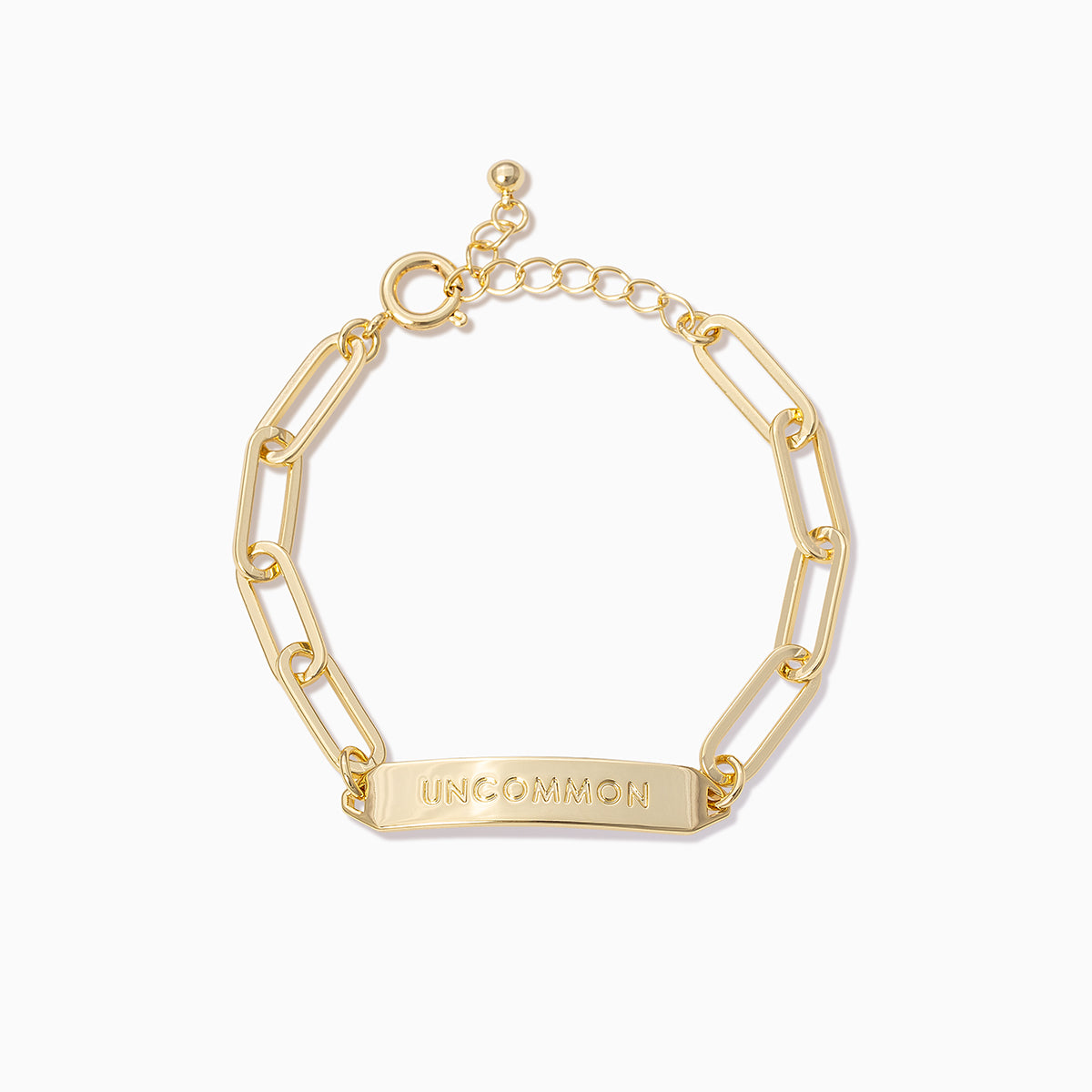 Gold Initial Remember Me Chain Bracelet with Letter R | Women's Jewelry by Uncommon James