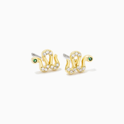 ["Snake Stud Earrings ", " Gold ", " Product Detail Image ", " Uncommon James"]