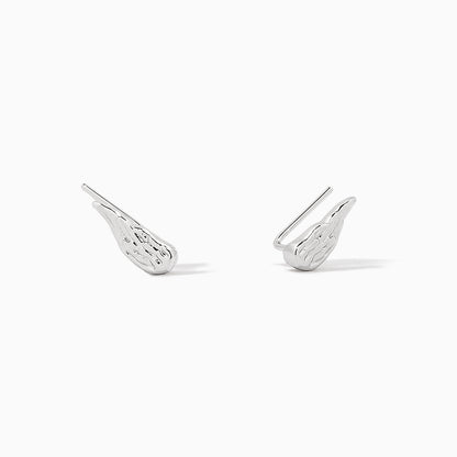 ["Angel Wings Ear Climber ", " Silver ", " Product Image ", " Uncommon James"]