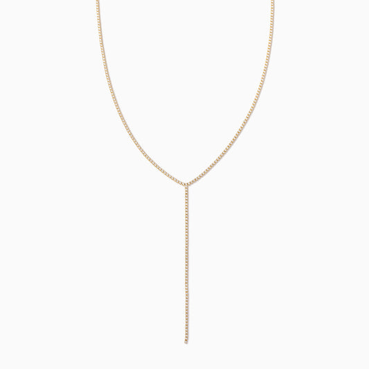 Glam Lariat Necklace | Gold | Product Image | Uncommon James