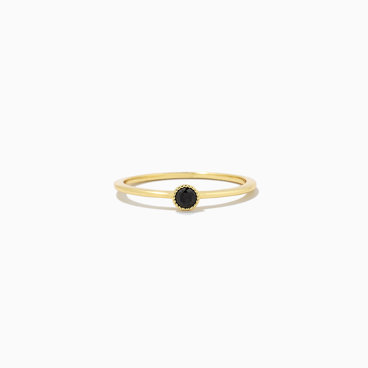 Dainty black online ring