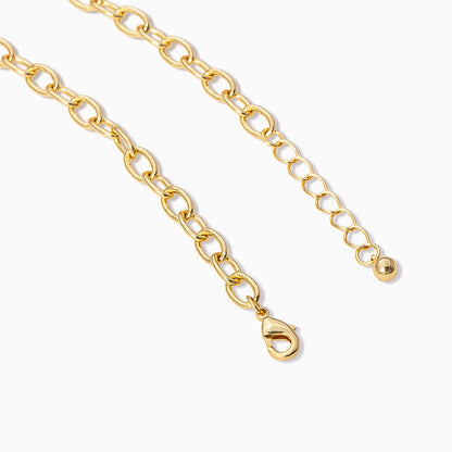 ["Standard Cable Chain Bracelet ", " Gold ", " Product Detail Image 2 ", " Uncommon James"]