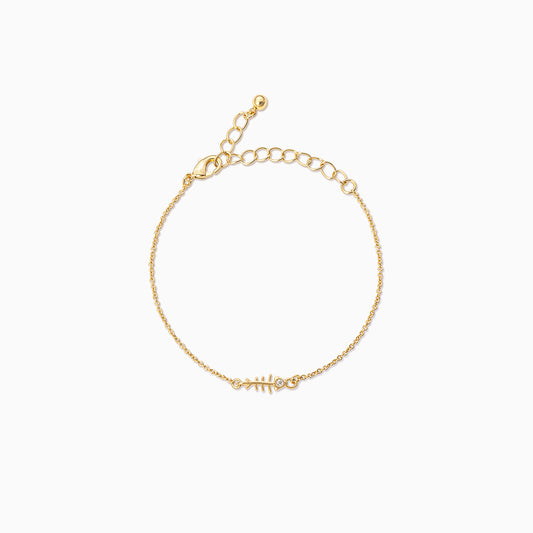 Fish Bone Chain Bracelet | Gold | Product Image | Uncommon James