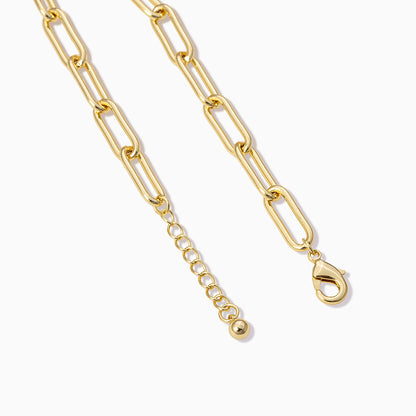 ["Staple Paperclip Chain Bracelet ", " Gold ", " Product Detail Image 2 ", " Uncommon James"]