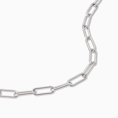 ["Staple Paperclip Chain Bracelet ", " Silver ", " Product Detail Image ", " Uncommon James"]