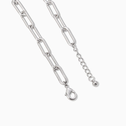 ["Staple Paperclip Chain Bracelet ", " Silver ", " Product Detail Image 2 ", " Uncommon James"]