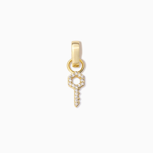 Pavé Key Charm | Gold | Product Image | Uncommon James
