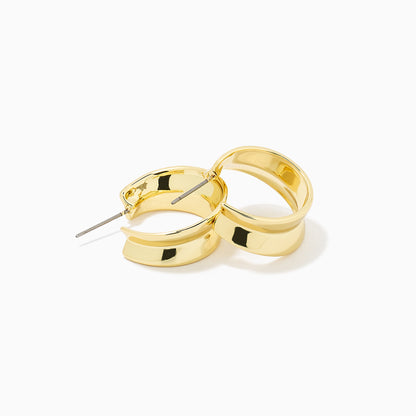 ["Bold Balance Hoop Earrings ", " Gold ", " Product Detail Image ", " Uncommon James"]