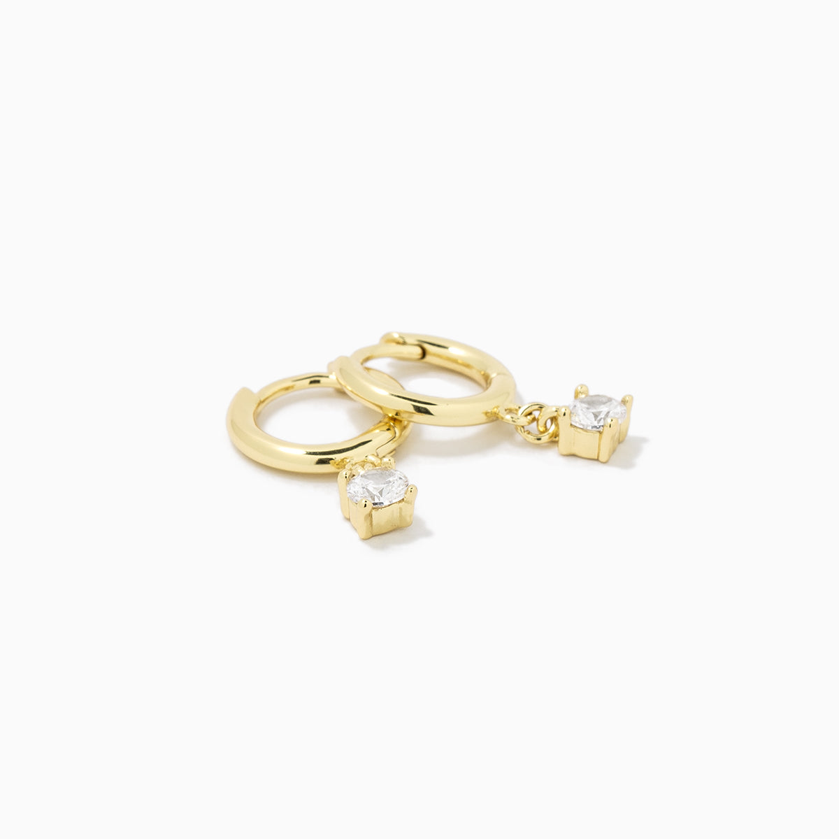 Going Solo Huggie Earrings | Gold | Product Detail Image | Uncommon James