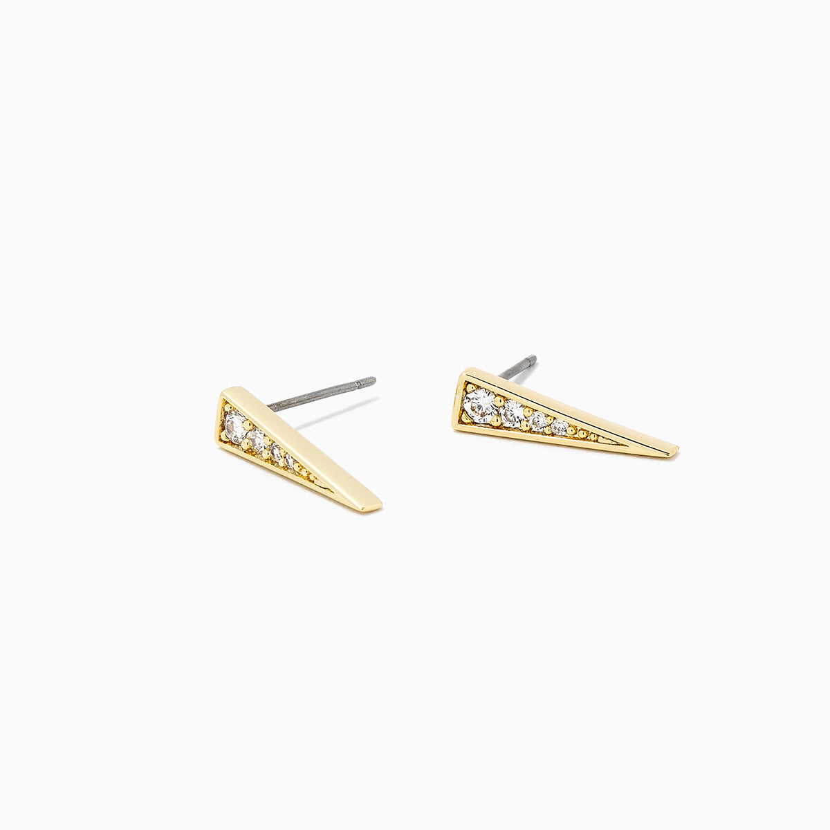 Making A Point Stud Earrings | Gold | Product Detail Image | Uncommon James