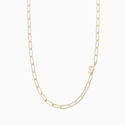 ["Cursive Initial Necklace ", " Gold F ", " Product Image ", " Uncommon James"]