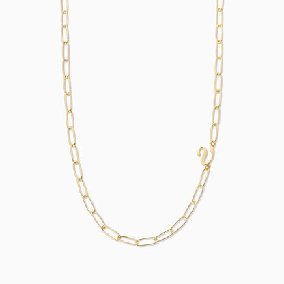 ["Cursive Initial Necklace ", " Gold V ", " Product Image ", " Uncommon James"]