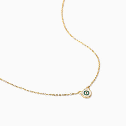 ["Simple Evil Eye Necklace ", " Gold ", " Product Detail Image ", " Uncommon James"]