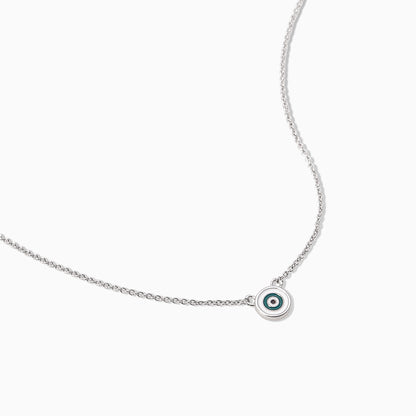 ["Simple Evil Eye Necklace ", " Silver ", " Product Detail Image ", " Uncommon James"]