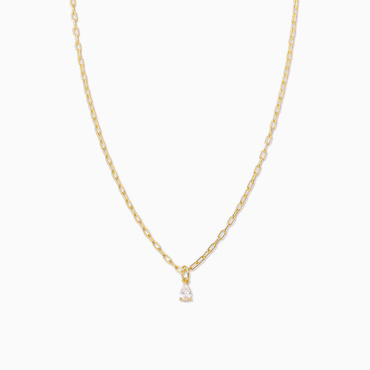 Teardrop Pendant Necklace | Gold | Product Image | Uncommon James