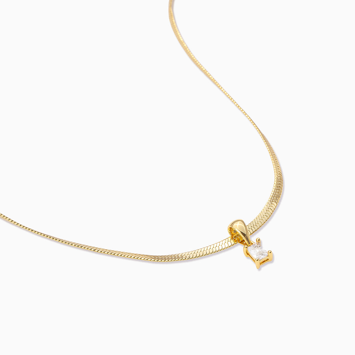 Work It Herringbone Chain Necklace | Gold | Product Detail Image | Uncommon James
