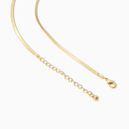 ["Work It Herringbone Chain Necklace ", " Gold ", " Product Detail Image 2 ", " Uncommon James"]