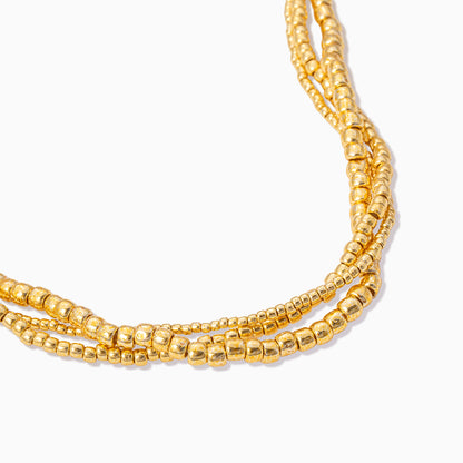 ["Triple Beaded Bracelet ", " Gold ", " Product Detail Image 2 ", " Uncommon James"]