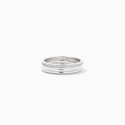 ["White Hot Forever Ring (Set of 3) ", " Silver ", " Product Image ", " Uncommon James"]