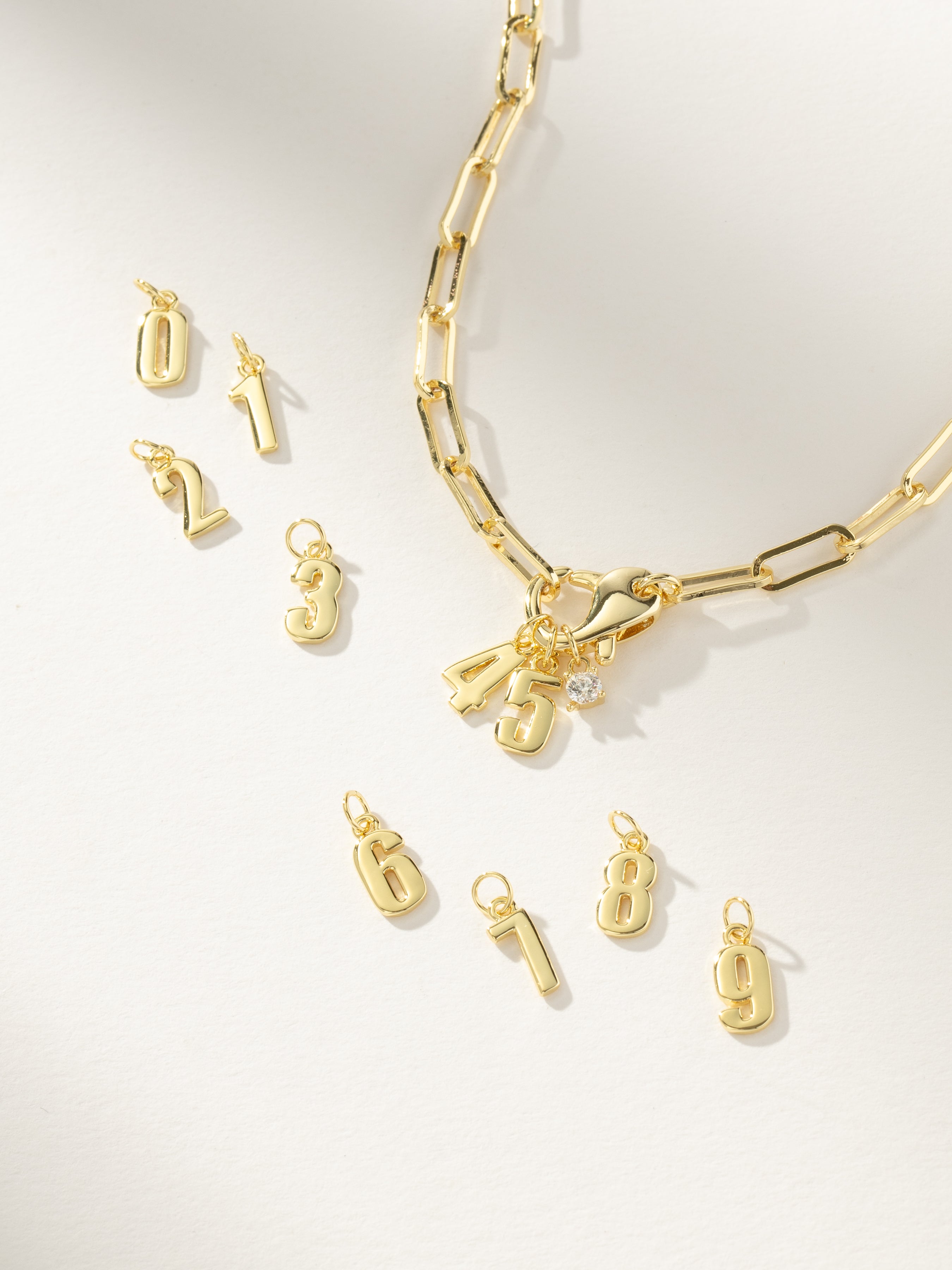 Customizable Charm Necklace in Gold | Sports Jewelry | Uncommon James