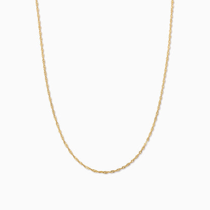 ["Twist Chain Vermeil Necklace ", " Gold Vermeil ", " Product Detail Image ", " Uncommon James"]