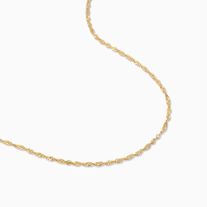 ["Twist Chain Vermeil Necklace ", " Gold Vermeil ", " Product Detail Image 2 ", " Uncommon James"]