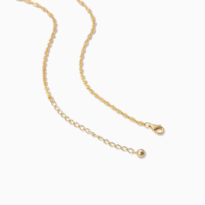 ["Twist Chain Vermeil Necklace ", " Gold Vermeil ", " Product Detail Image 3 ", " Uncommon James"]