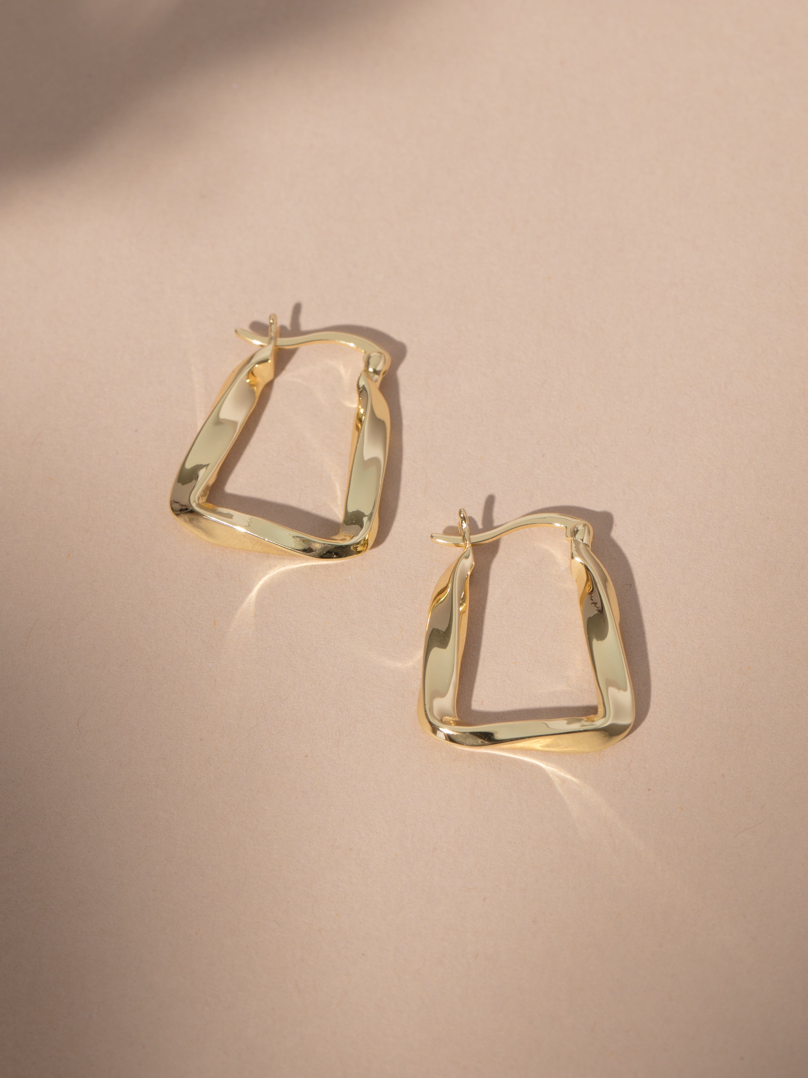 18k Gold Vermeil Liquidize Hoop Earrings | Uncommon James
