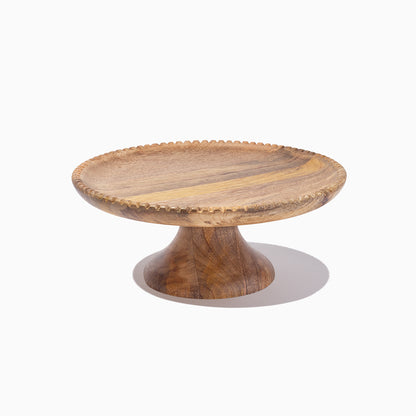 ["Wooden Cake Plate ", " Product Image ", " Uncommon James Home"]