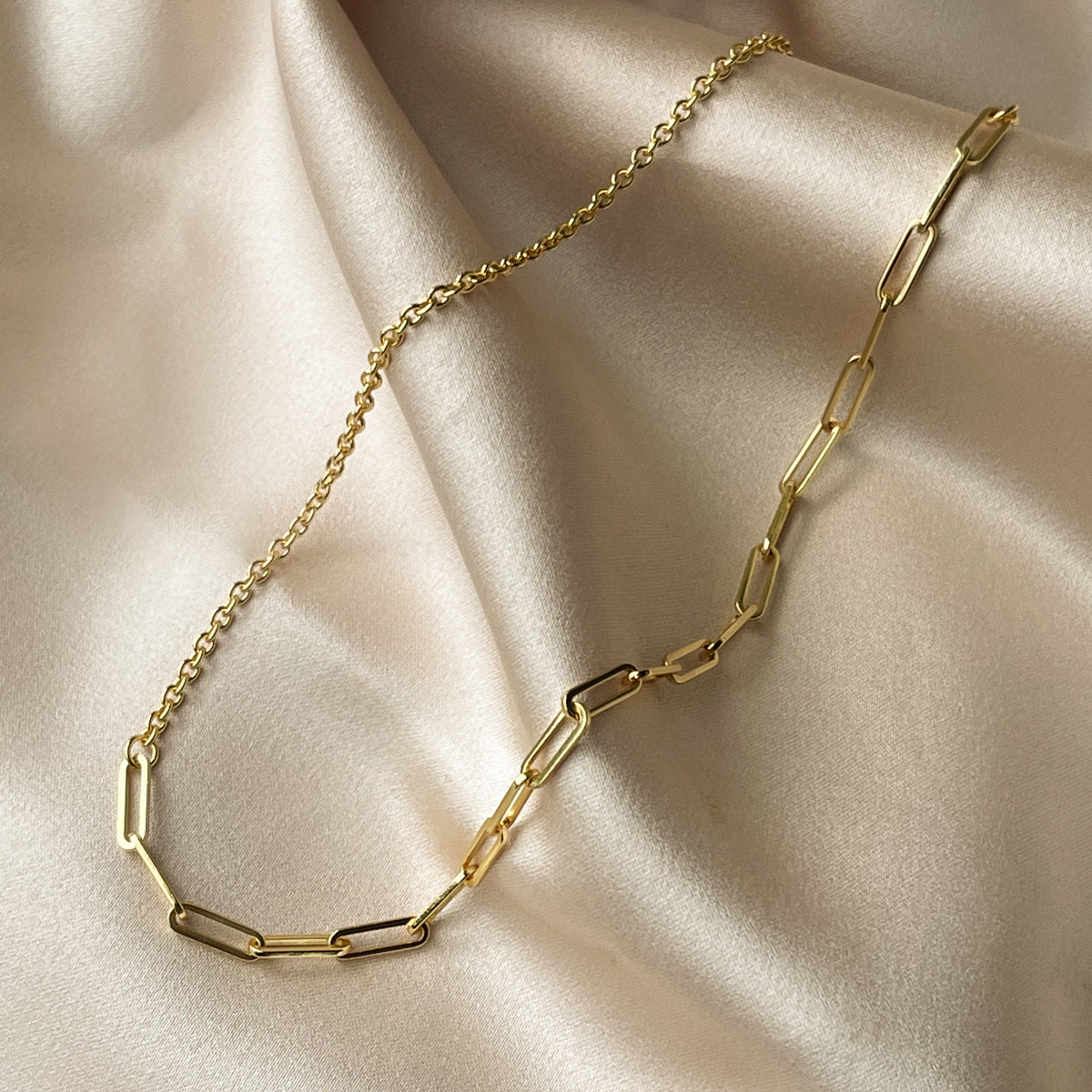 Mixed Chain Vermeil Necklace – Uncommon James