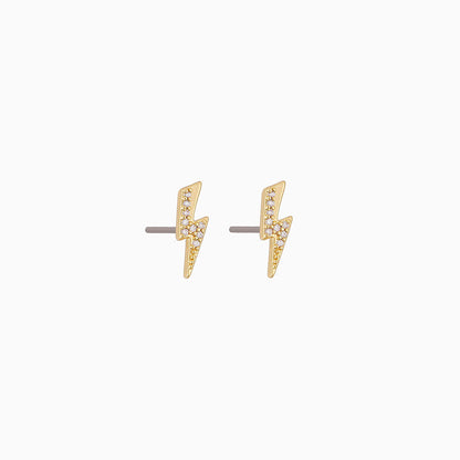 ["Bolt Stud Earrings ", " Gold ", " Product Detail Image ", " Uncommon James"]