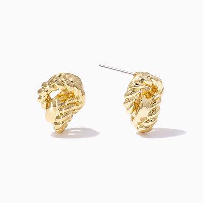 ["Eternity Stud Earrings ", " Gold ", " Product Detail Image ", " Uncommon James"]
