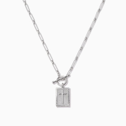 ["Cross Pendant Necklace ", " Silver ", " Product Image ", " Uncommon James"]