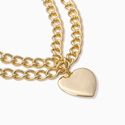 ["Whole Heart Bracelet ", " Gold ", " Product Detail Image ", " Uncommon James"]
