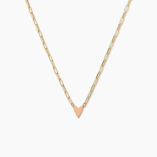 Enamel Heart Necklace | Gold Blush | Product Image | Uncommon James