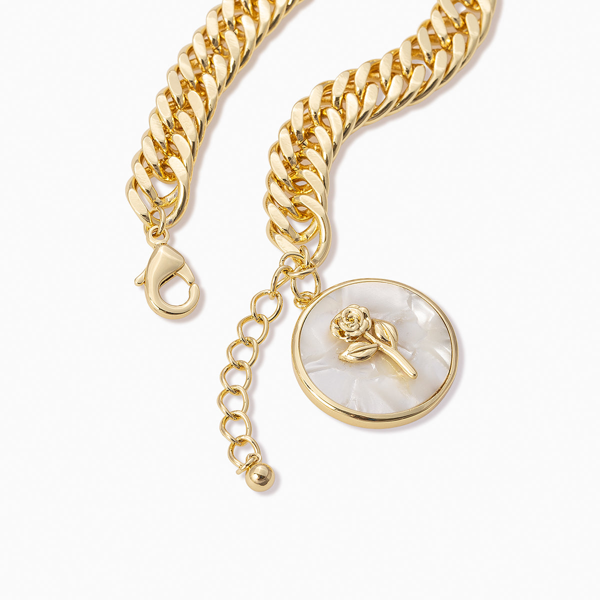 Pearlescent Rose Bracelet | Gold | Product Detail Image | Uncommon James