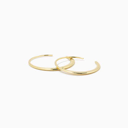 ["Crescent Hoops ", " Gold ", " Product Detail Image ", " Uncommon James"]
