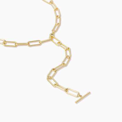 ["Excessive Chain Lariat Necklace ", " Gold ", " Product Detail Image ", " Uncommon James"]