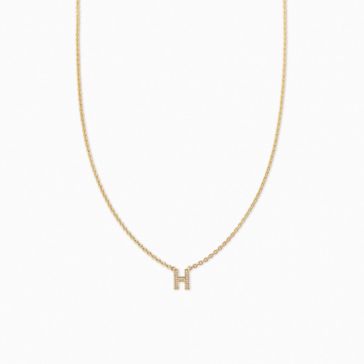 Initial Here Necklace | Gold H | Product Image | Uncommon James