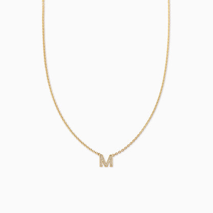 ["Initial Here Necklace ", " Gold M ", " Product Image ", " Uncommon James"]