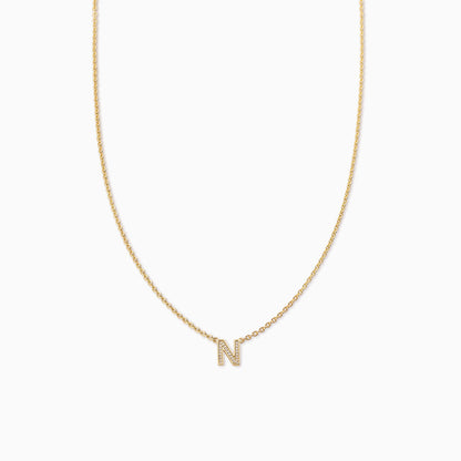 ["Initial Here Necklace ", " Gold N ", " Product Image ", " Uncommon James"]