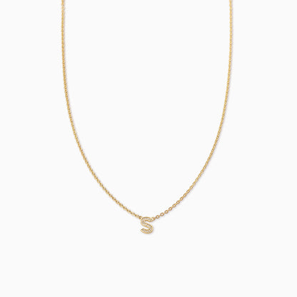 ["Initial Here Necklace ", " Gold S ", " Product Image ", " Uncommon James"]