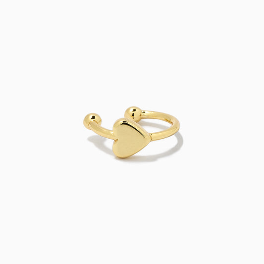 Heart Ear Cuff | Gold | Product Image | Uncommon James