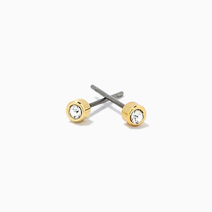 ["Simple Stud Earrings ", " Gold ", " Product Detail Image ", " Uncommon James"]